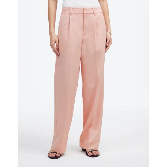 NWT Madewell Slouchy Straight Pants in Drapey Twill Size 00 - Picture 1 of 8